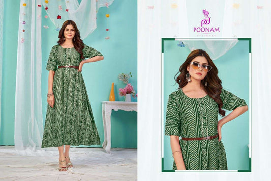 Beautiful designer bandhani print kurti