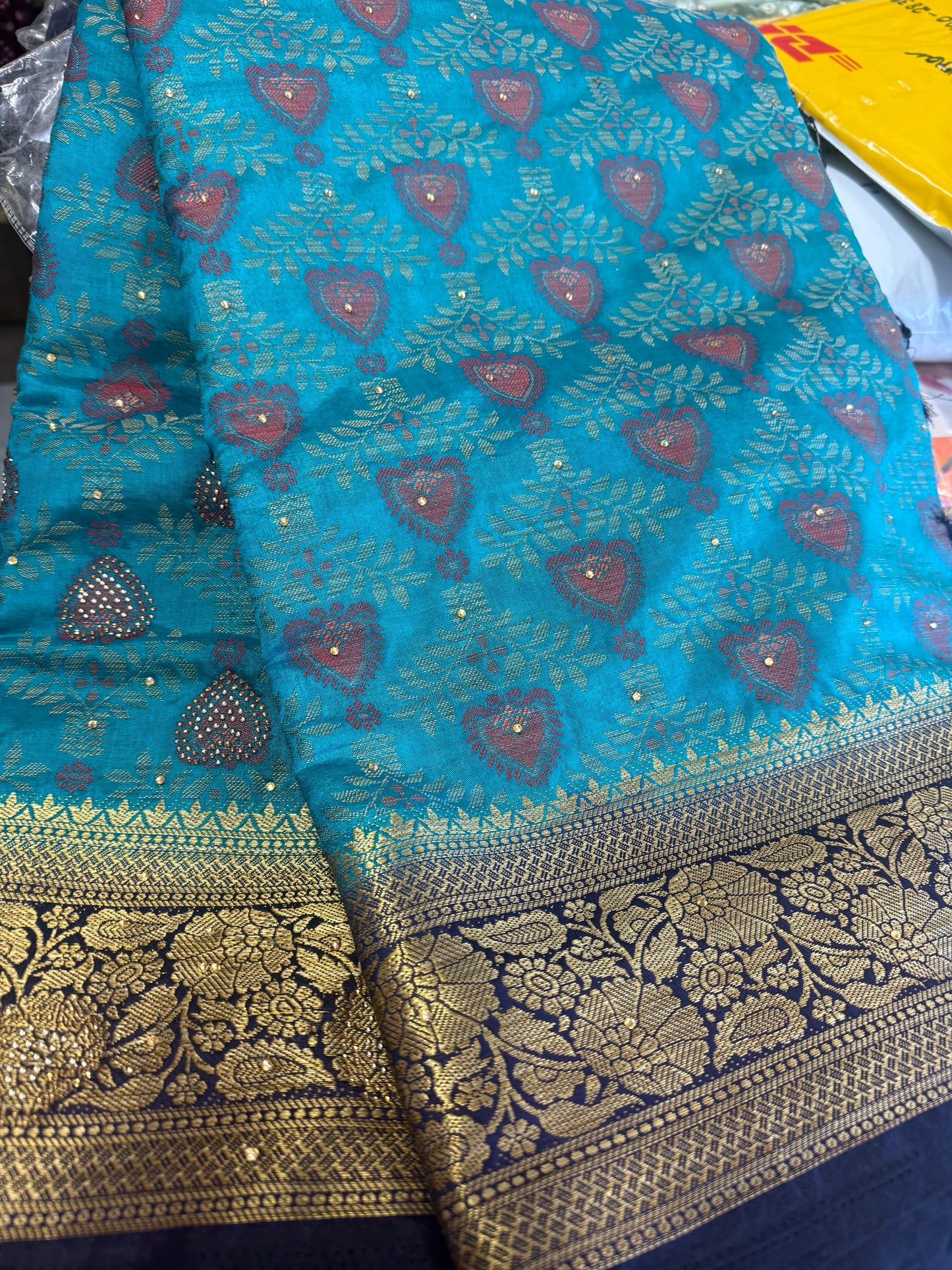 Beautiful designer silk saree