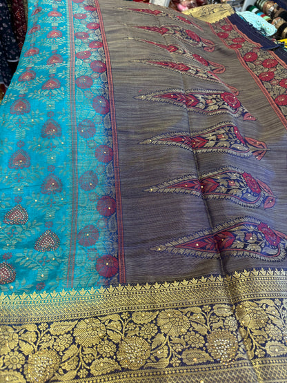 Beautiful designer silk saree
