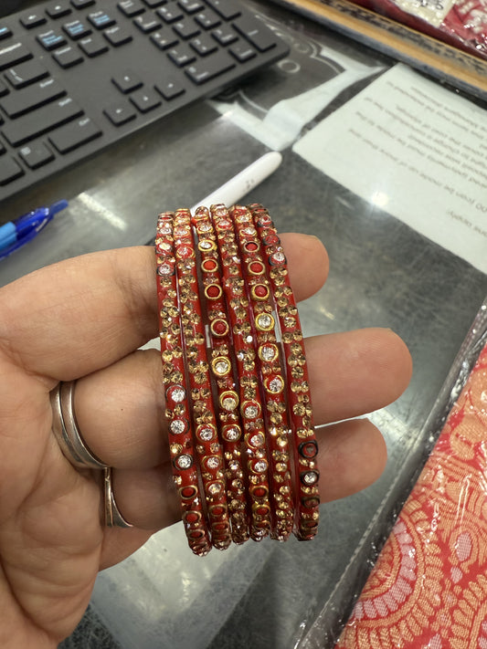 Beautiful designer glass bangles