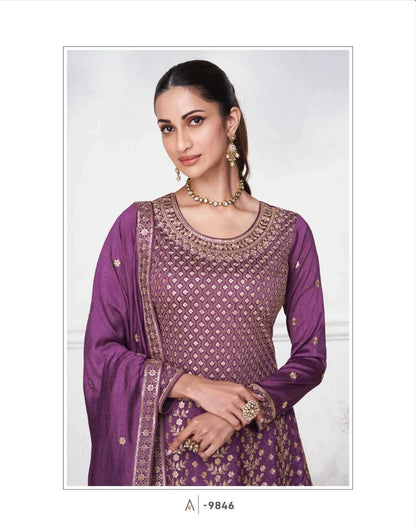 Beautiful designer peplum top with patiala suit