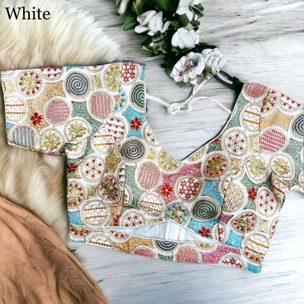 Beautiful designer multicolor blouse