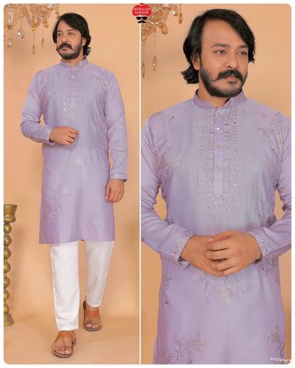 Beautiful designer men kurta pyjama