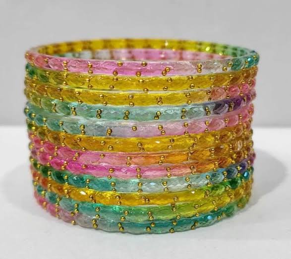 Beautiful designer rain drop bangles set