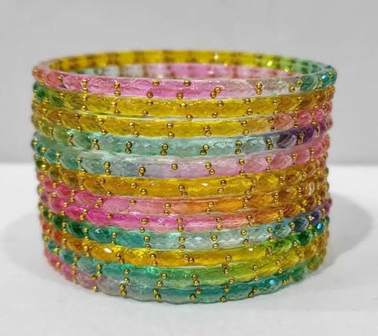 Beautiful designer rain drop bangles set