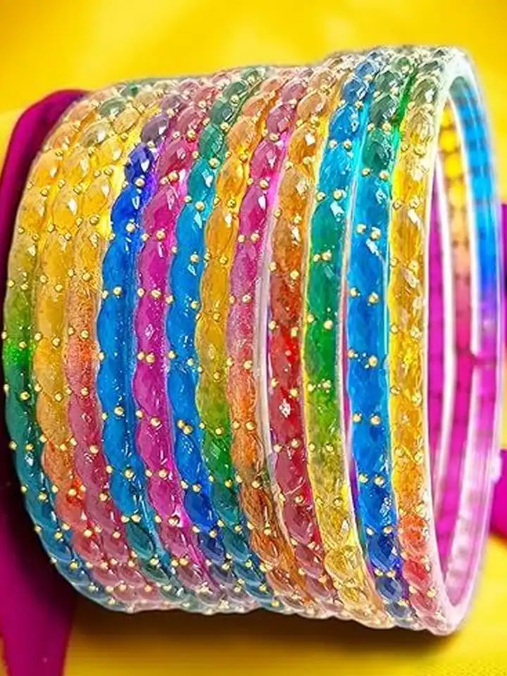 Beautiful designer rain drop bangles set