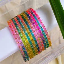 Beautiful designer rain drop bangles set