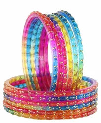 Beautiful designer rain drop bangles set