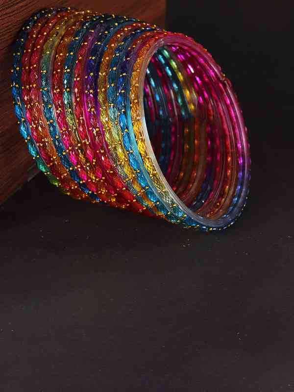 Beautiful designer rain drop bangles set