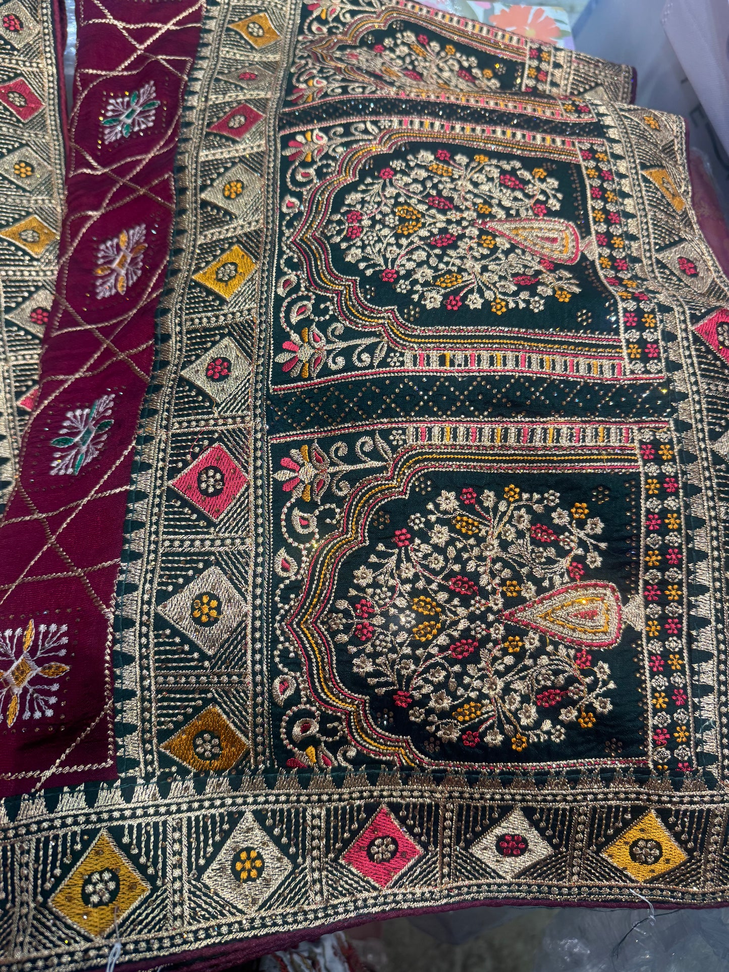 Beautiful designer fully embroidery saree