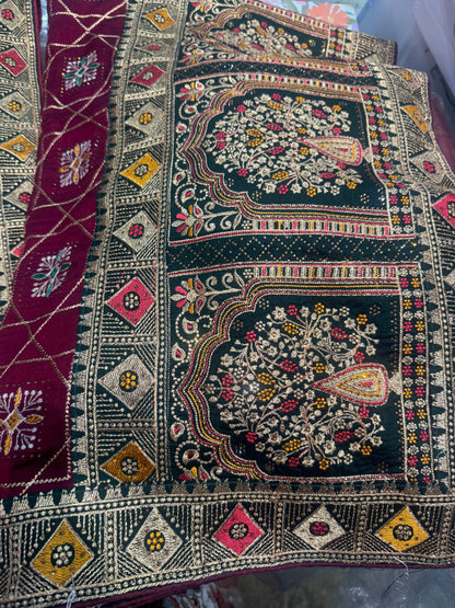 Beautiful designer fully embroidery saree
