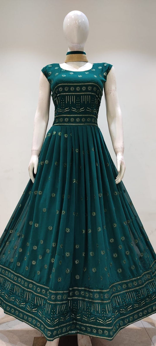 Beautiful designer anarkali gown