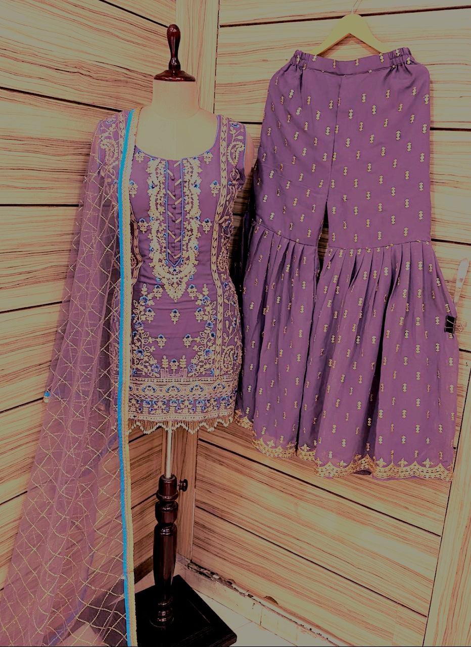 Beautiful designer sharara suit