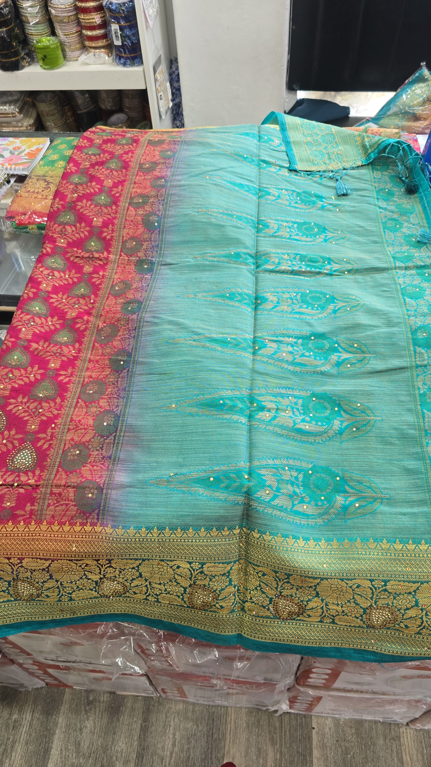 Beautiful designer silk saree