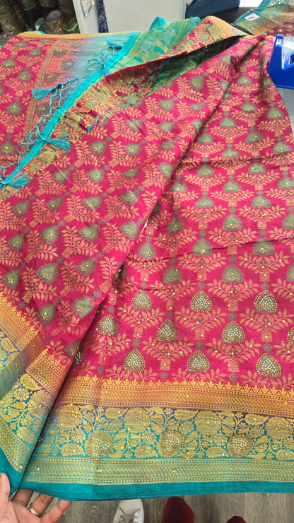 Beautiful designer silk saree