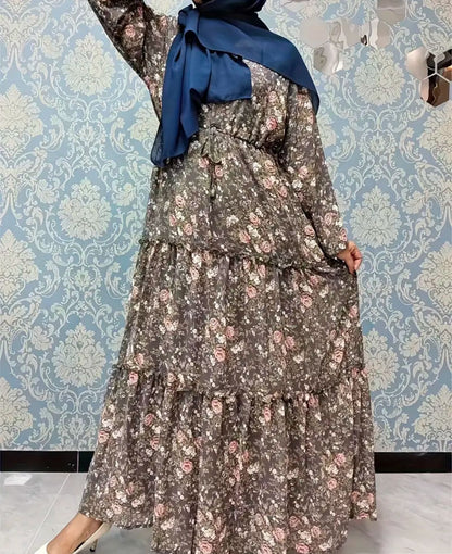 Beautiful designer long dress floral