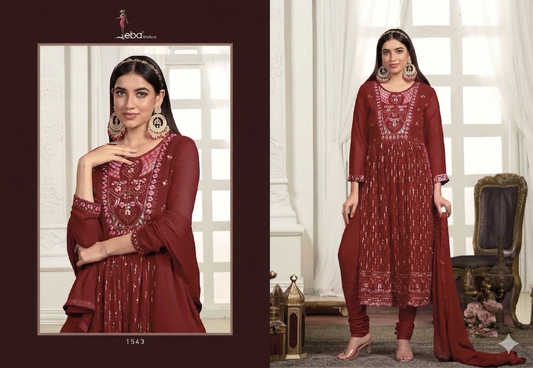 Beautiful designer nyra cut Churidar suit