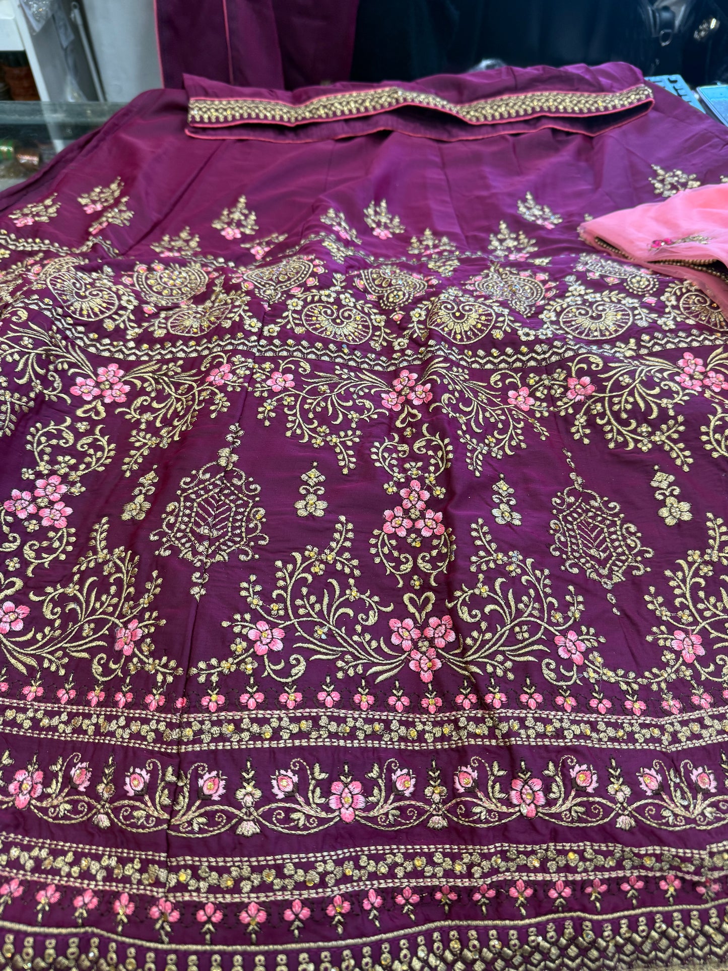 Beautiful designer semi stitch lengha choli