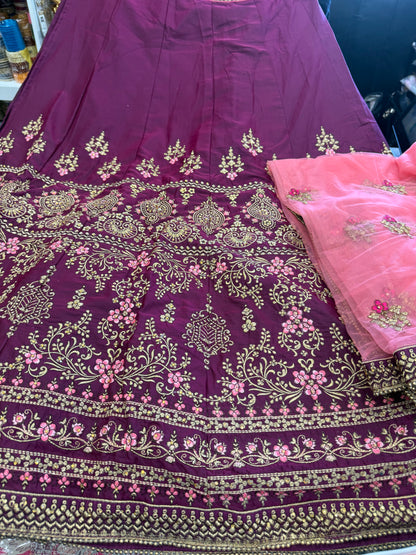 Beautiful designer semi stitch lengha choli