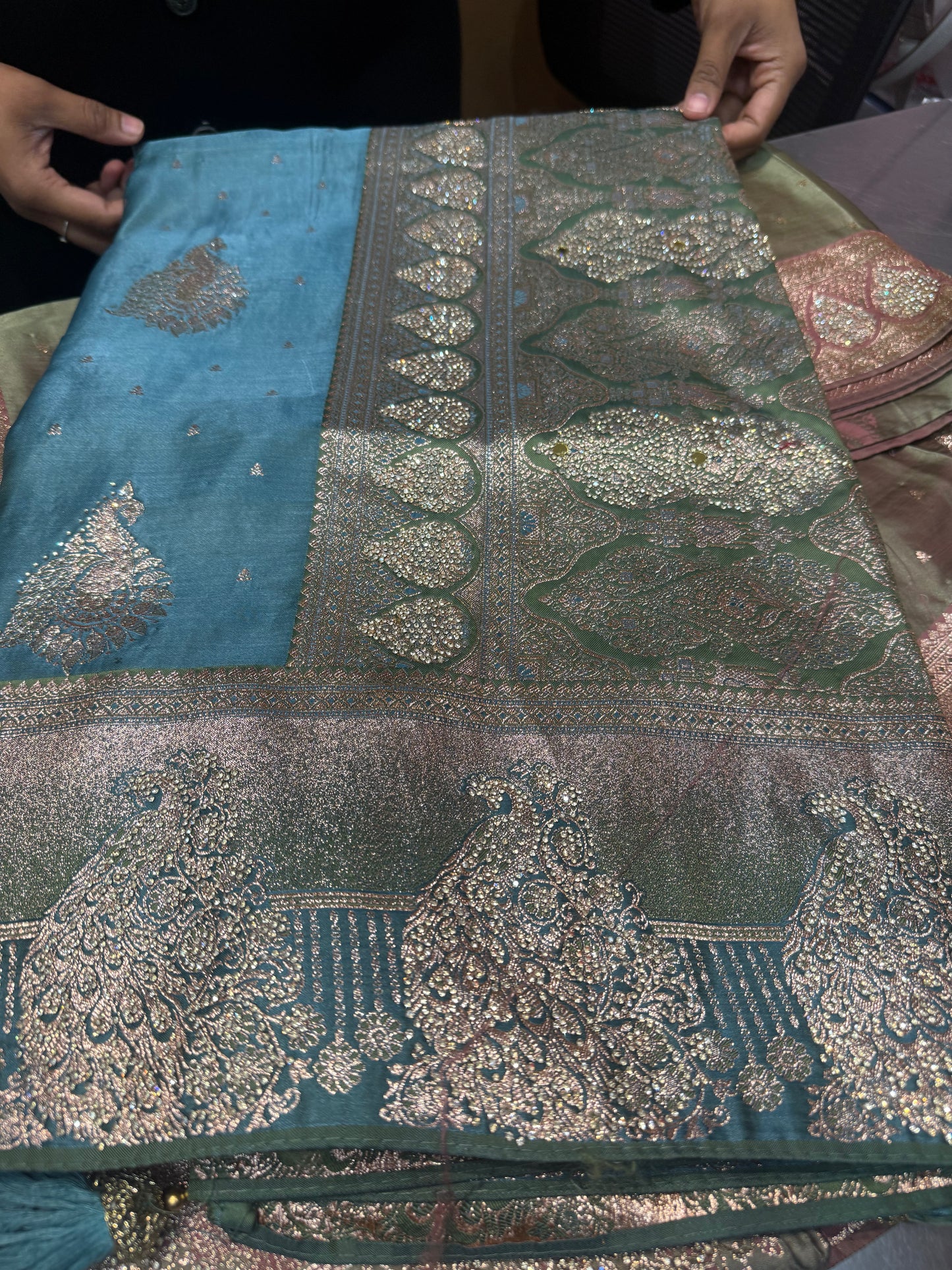 Beautiful designer pure silk saree