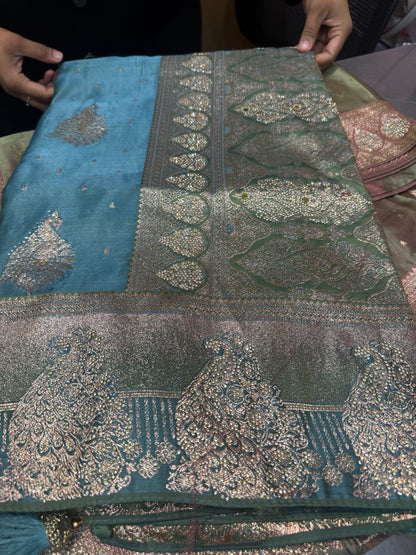 Beautiful designer pure silk saree