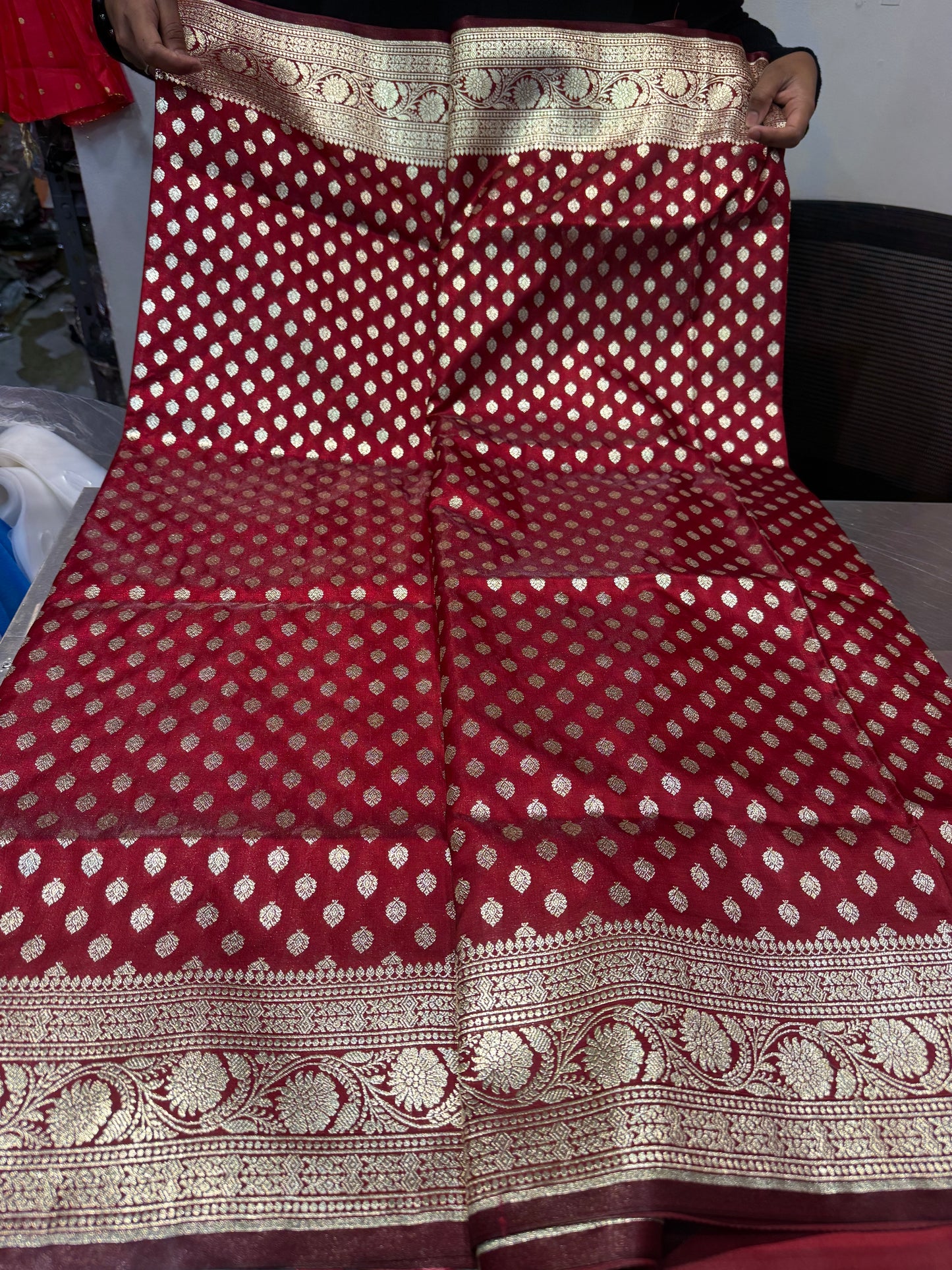 Beautiful designer pure silk saree