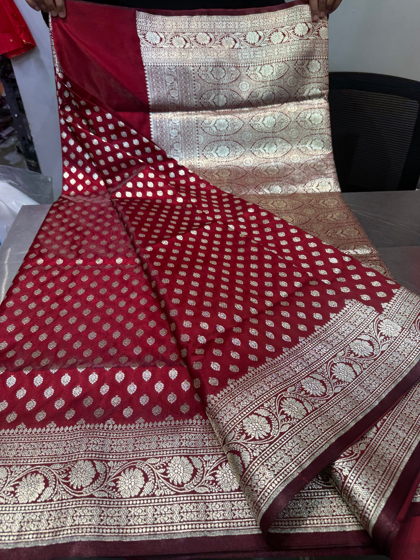 Beautiful designer pure silk saree