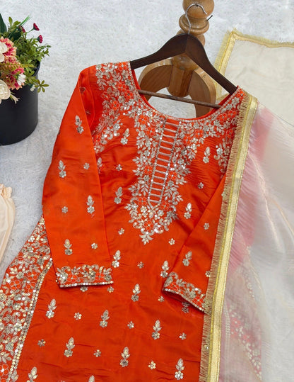 Beautiful designer sharara suit