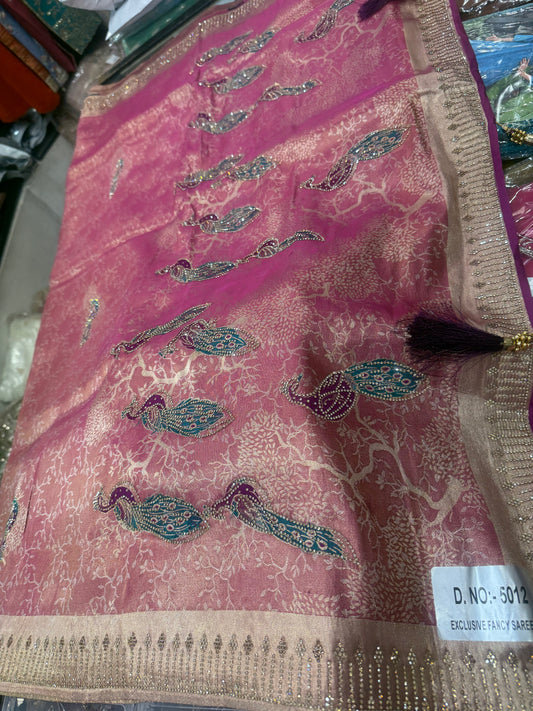 Beautiful designer pure silk saree