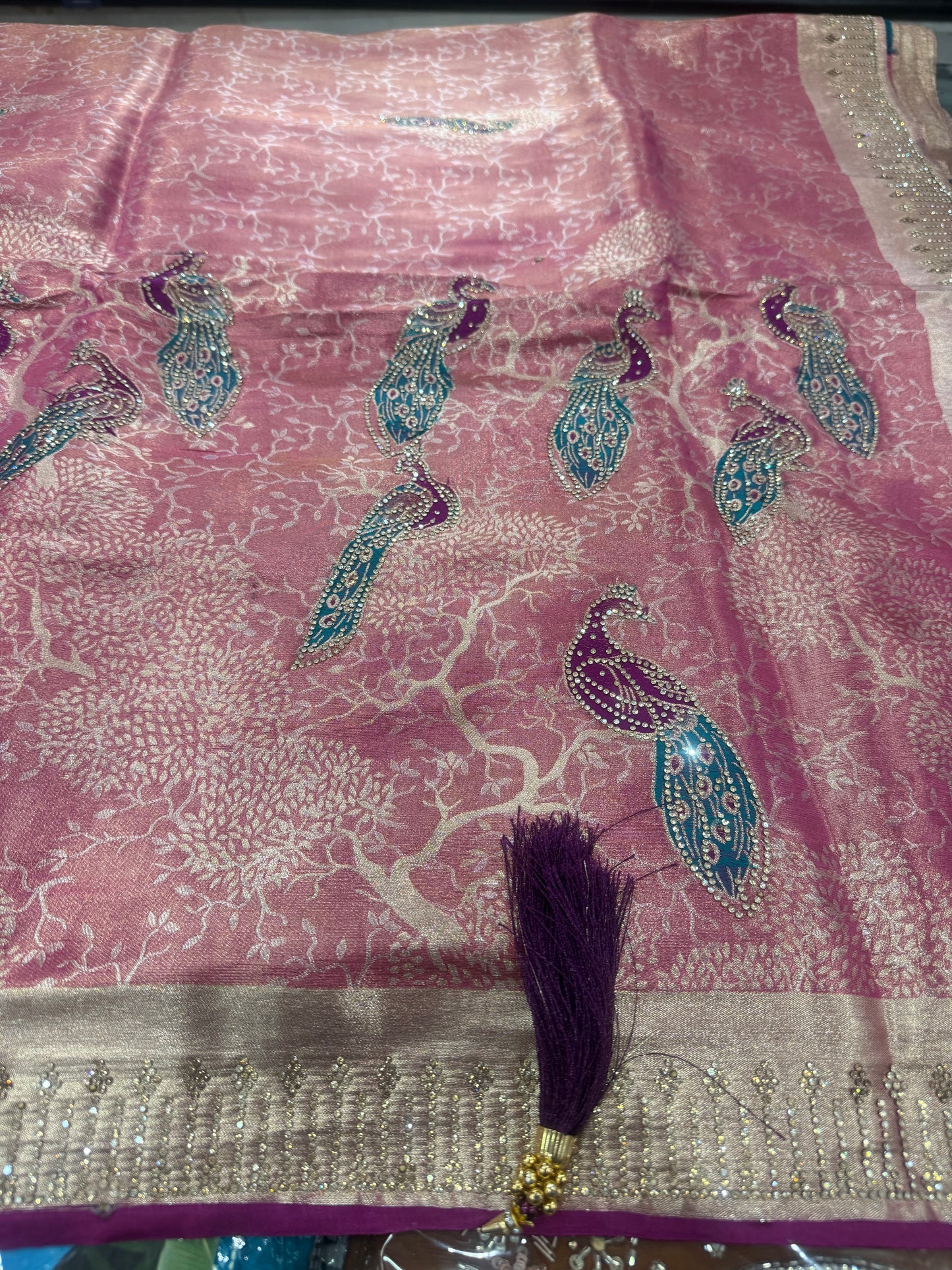 Beautiful designer pure silk saree