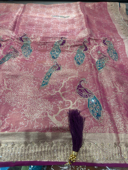 Beautiful designer pure silk saree