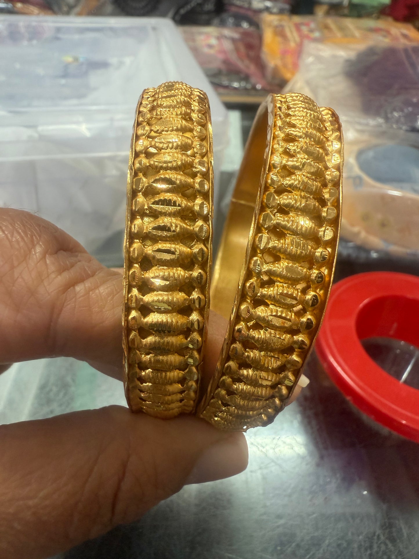 Beautiful gold plated bangles