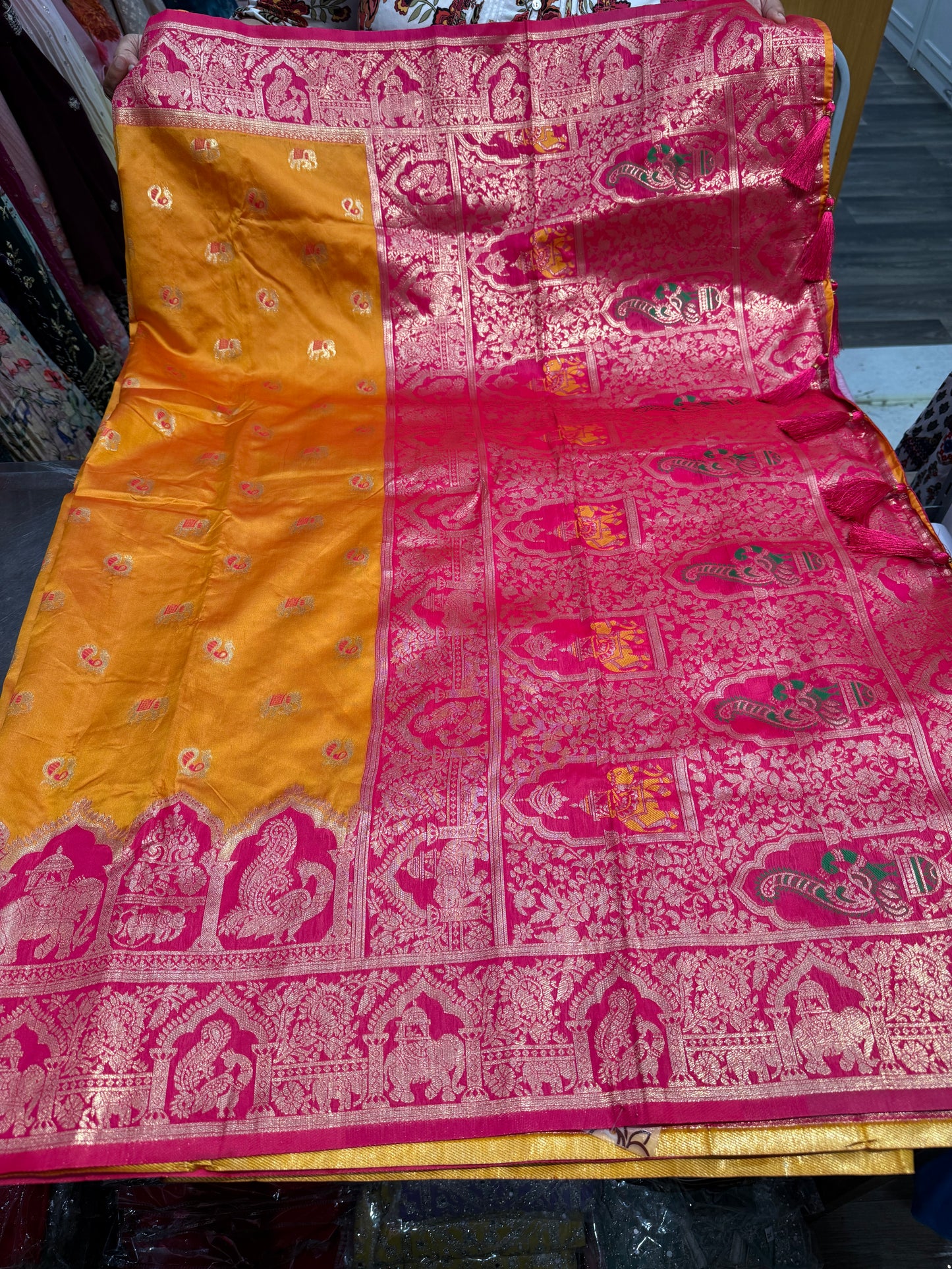 Beautiful designer silk saree