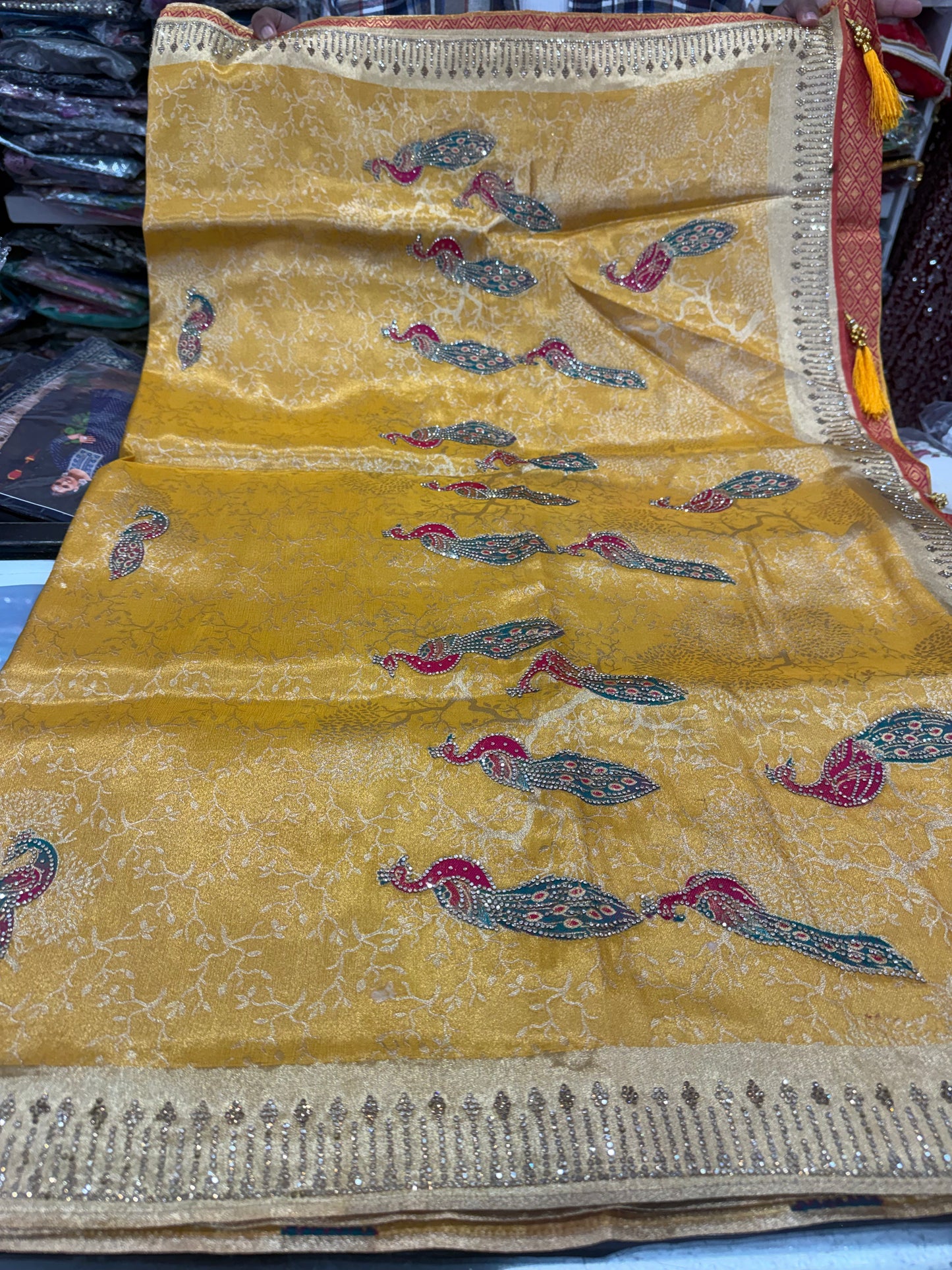 Beautiful designer pure silk saree