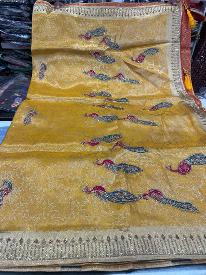 Beautiful designer pure silk saree