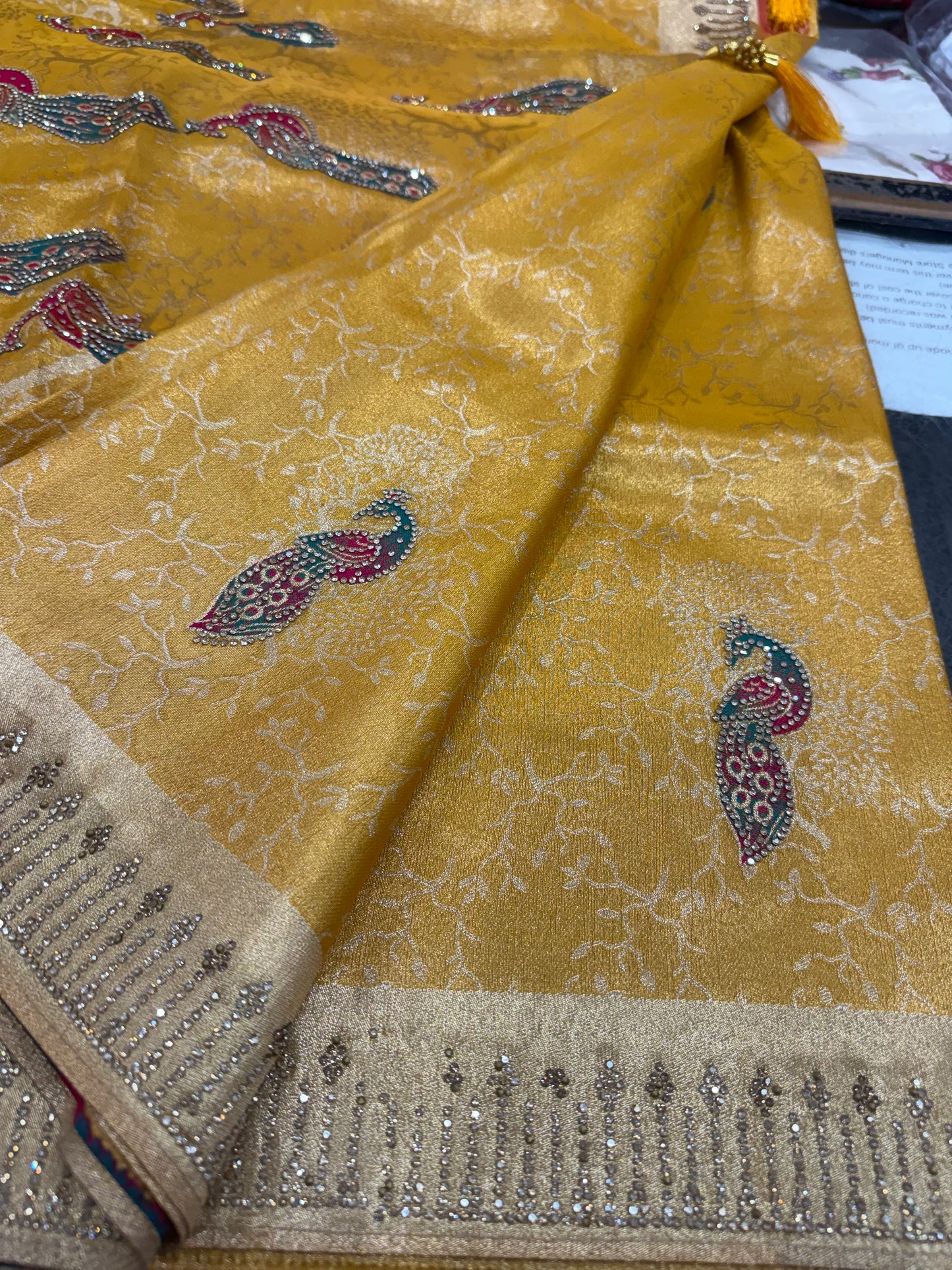 Beautiful designer pure silk saree