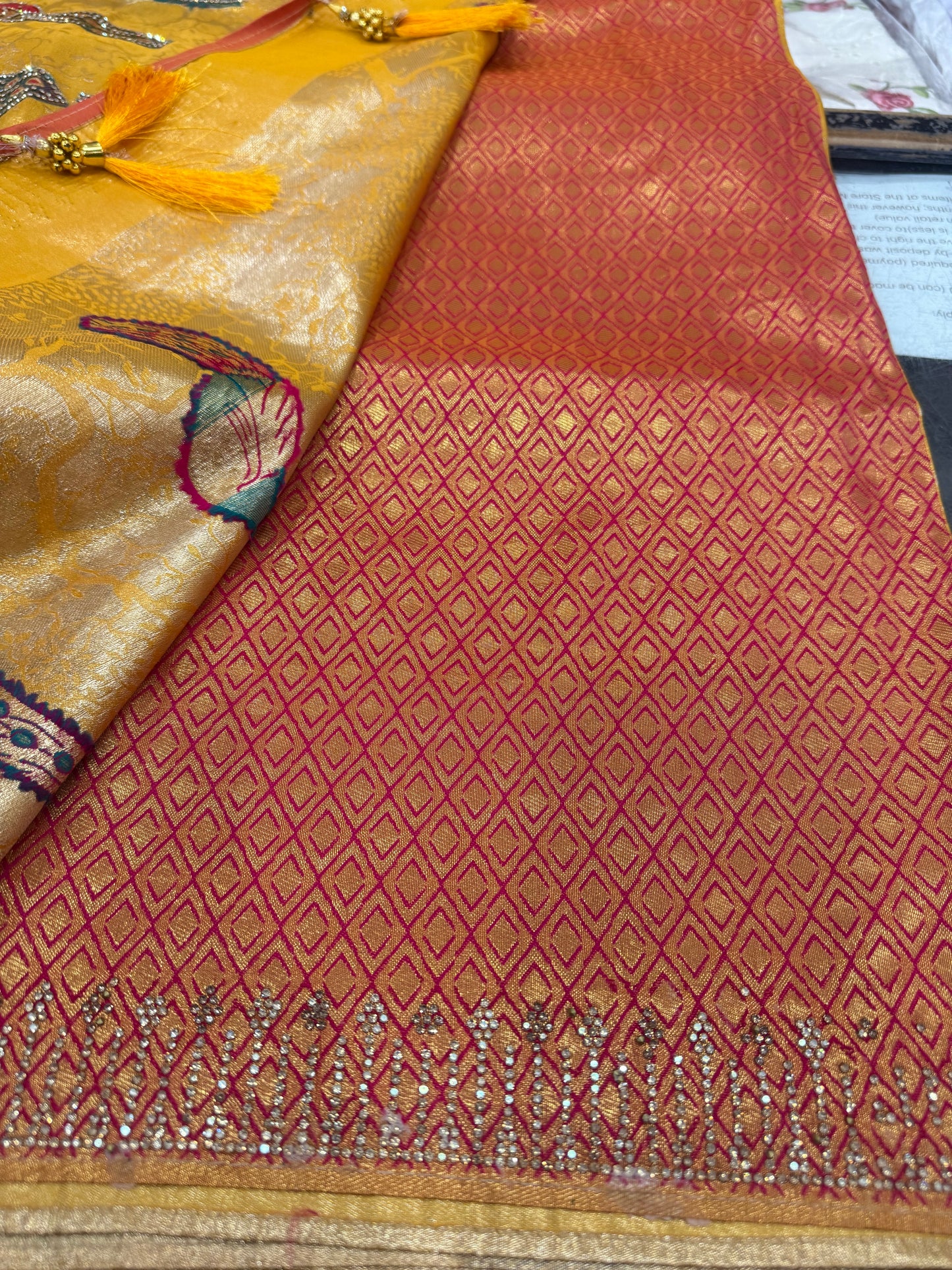 Beautiful designer pure silk saree