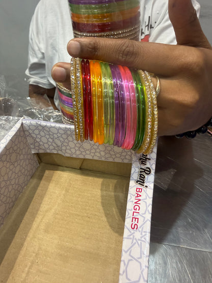 Beautiful designer jelly bangle set