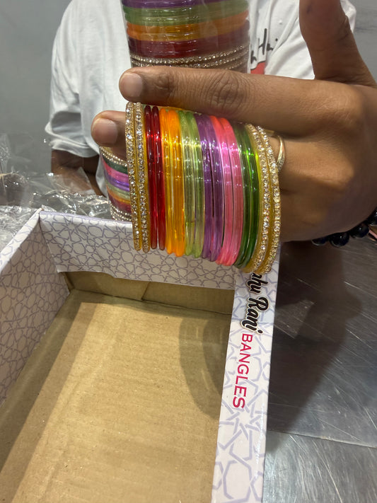 Beautiful designer jelly bangle set