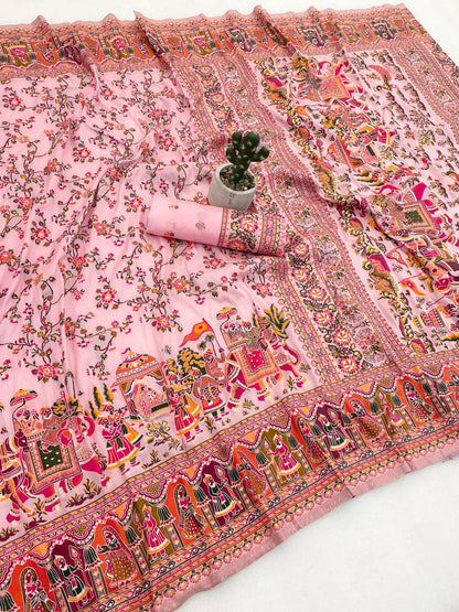 Beautiful designer pure silk saree