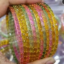 Beautiful designer rain drop bangles set