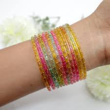 Beautiful designer rain drop bangles set