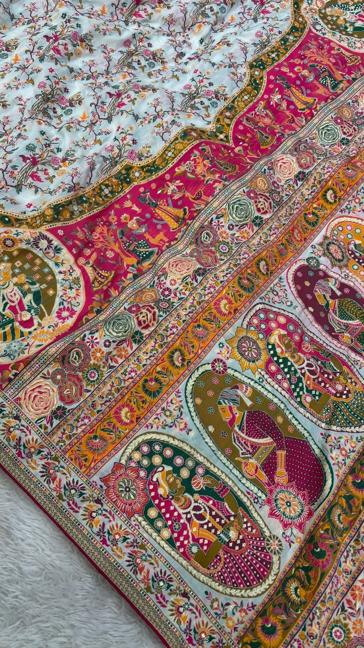 Beautiful designer pure silk saree