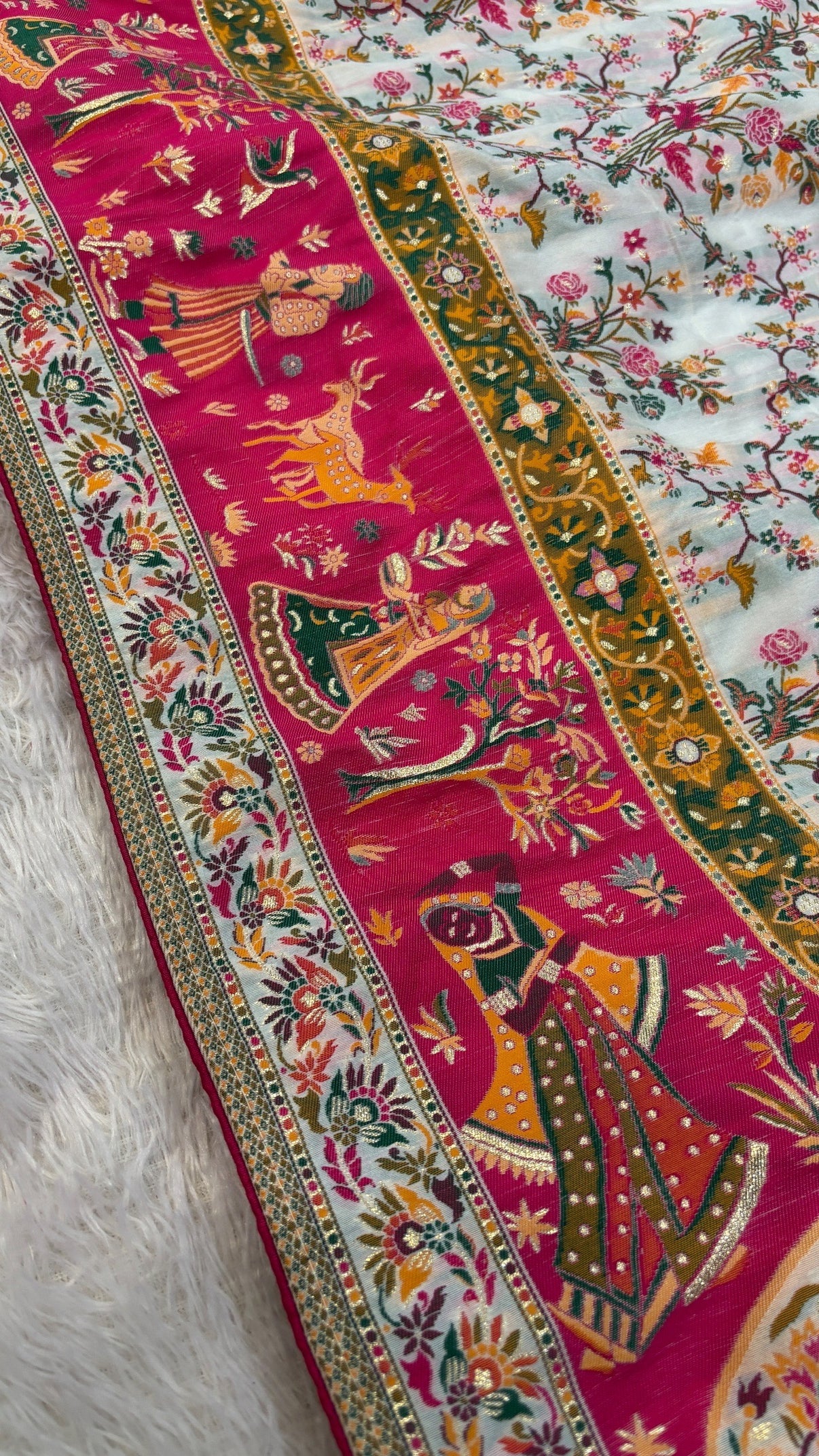 Beautiful designer pure silk saree