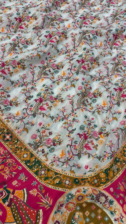 Beautiful designer pure silk saree