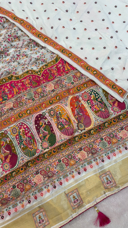 Beautiful designer pure silk saree