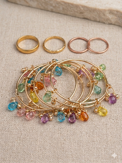 Beautiful designer multicolour Kashmiri bangles