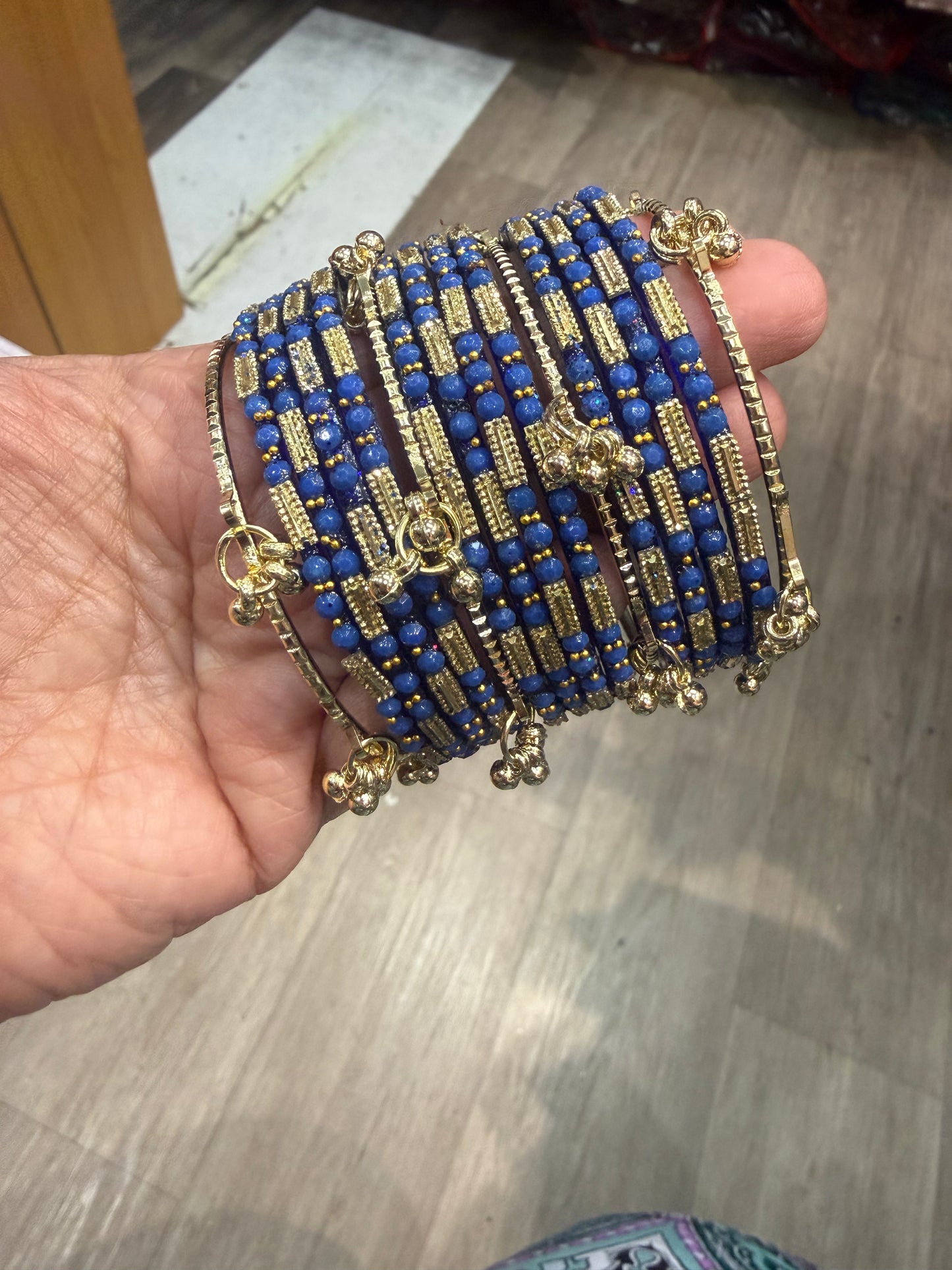 Beautiful designer glass bangles with Kashmiri bangles