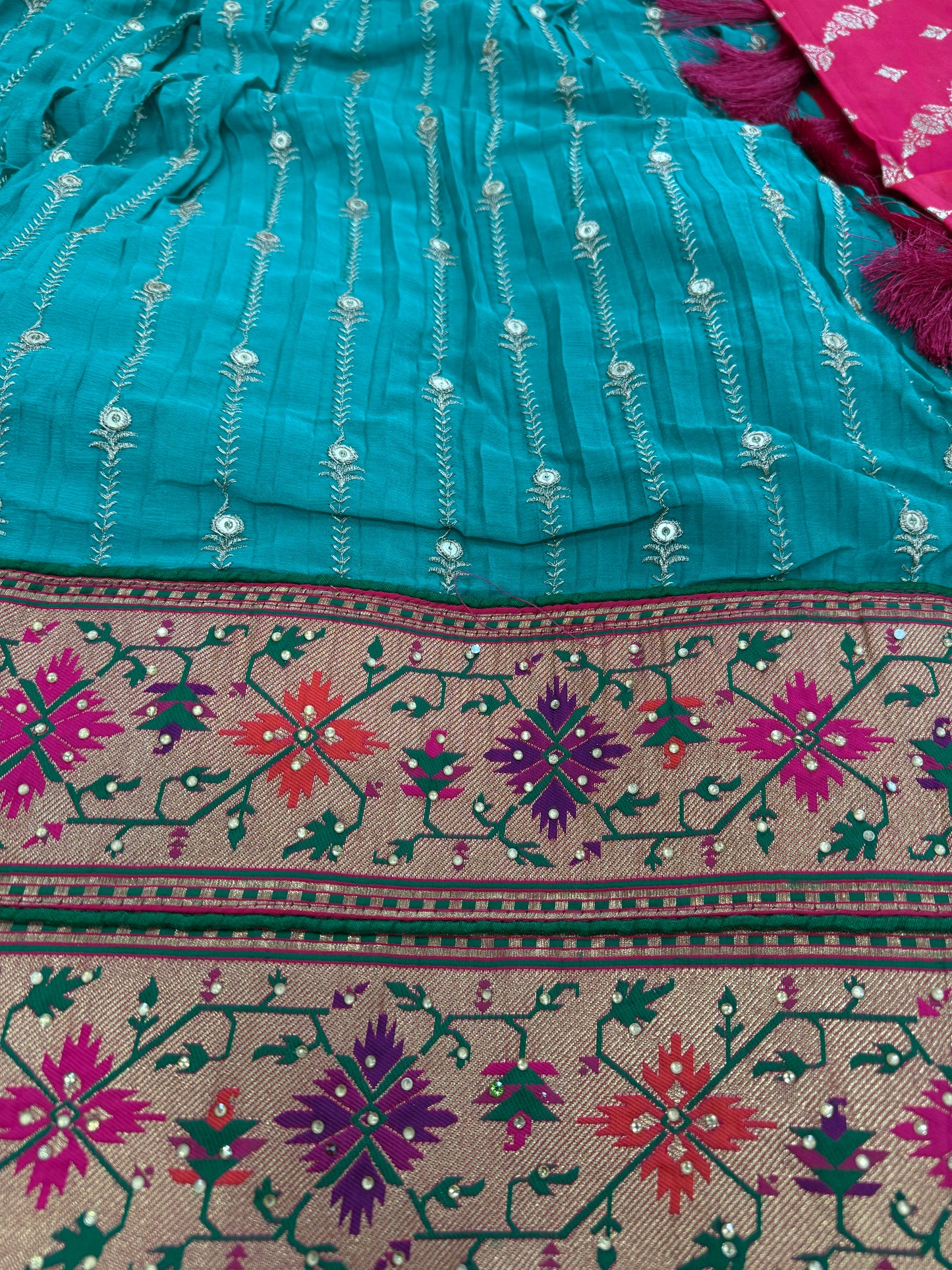 Beautiful designer semi stitch lengha choli