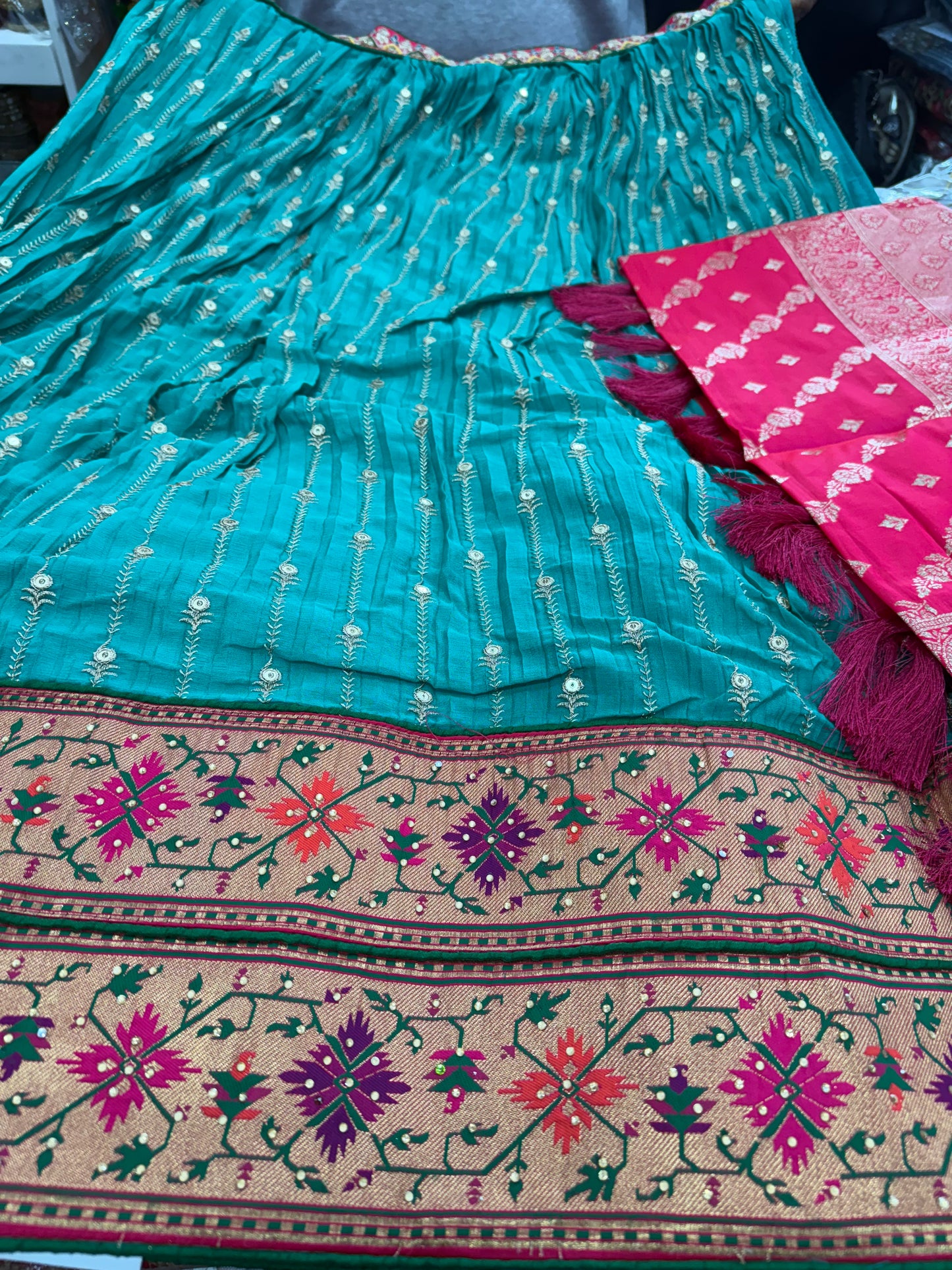 Beautiful designer semi stitch lengha choli